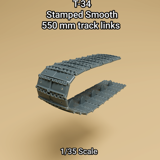 T-34 Model 1940 – 550mm Stamped Smooth Track Links