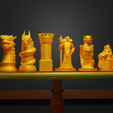 5d.png Dragon Figure Chess Set Epic Dragon Character Chess Pieces
