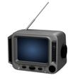 000.jpg TELEVISION WITH ANTENNA - HOME ELECTRICAL VISION CINE TV HOME