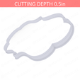 Plaque_1~9in-cookiecutter-only2.png Plaque #1 Cookie Cutter 9in / 22.9cm