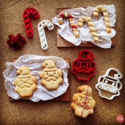 candy_cane_cookie_cutter_3.jpg Бесплатный STL файл Высечка для печенья "Конфетная трость・Шаблон для загрузки и 3D-печати