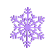 snowflake.STL Christmas ornaments - pack 2