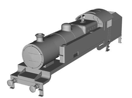 Metropolitan Railway Class K 2-6-4T loco 1/32 scale 3D model