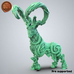 720X720-wood-deer.jpg Archivo STL Ciervo de los elfos de la madera・Objeto de impresión 3D para descargar, RGsculpt