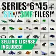 il_1588xN.6914817485_3o06.jpg.webp SERIES 6 Articulated Adorable Animals Pack! | 45+ .3MF/.STL Files For 3D Printing!