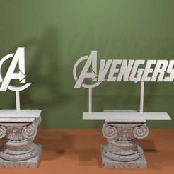 Avengers.jpg Файл STL Логотип Мстителей Marvel・3D модель для печати скачать, 3Dpicks