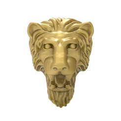 lion-head-123.png STL file 10,15, 20-mm Lion Head・3D print design to download