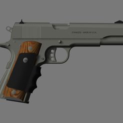 Fichier STL Pistolet Colt M1911 Prop d'entraînement faux pistolet  d'entraînement 👽・Plan imprimable en 3D à télécharger・Cults