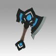 1.jpg World Of Warcraft Shadowlands Axe Bastion Cosplay weapon prop