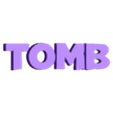 TOMB.stl TOMB RAIDER LOGO