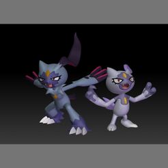 Pokemon-Hisuian-Sneasel-Sneasler.jpg Archivo STL Pokemon Hisuian Sneasel Sneasler・Objeto imprimible en 3D para descargar