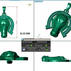 p=1-22.jpg Pferd hip hop Anhänger 3d druckbares Modell