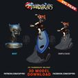 Download-3D-model-STL--Thundercats-Willykay-3D-Model-Fanart-version-CG-Pyro.jpg Willykat from Thundercats STL file for 3D printing Fanart 3D print model