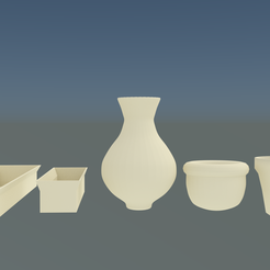 vasossss.png Collection of pots for plants and flowers 3D