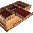 Top_Level_Bot_Extended.JPG Free STL file African Mahogany Blanket Chest・3D print design to download