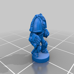 Assault_P01.png Free OBJ file 6mm Cosmo Knight, Saturn TacDread Infantry, Assault Config・Design to download and 3D print