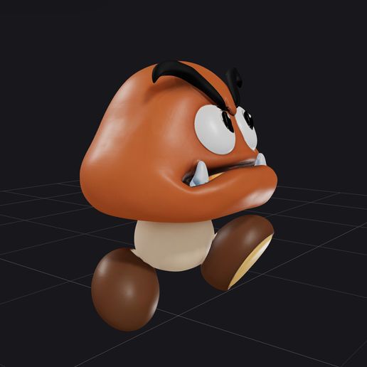 🗿 Goomba・Free 3D File for 3D printing・Cults