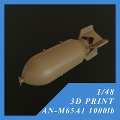 US_Bomb_AN-M65A1_48_p_01.jpg US GP BOMB AN-M65A1 1000LB 1-48