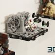 2.jpg Wall Mount for LEGO Star Wars Diorama Collection Trench Run 75329 75339 75330
