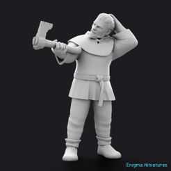 5.jpg STL-Datei Bauer mit einer Axt | EM.5・3D-druckbare Vorlage zum herunterladen