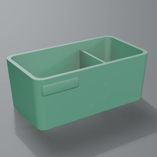 Sink Sponge and Brush Caddy with Drain Holes - 3D Print STL