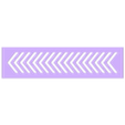 Arrows_3mm.stl Pochoirs pour la bande et la flèche de danger