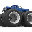 3.jpg Diecast vintage Monster Truck mit Doppelrädern Maßstab 1:25