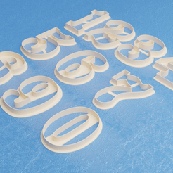 Render.png Digits Cookie Cutters Pack #1