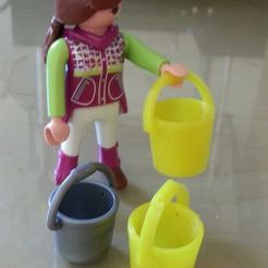 playmobil_eimer_display_large.jpg Free STL file Playmobil bucket - Eimer, Kübel・Model to download and 3D print
