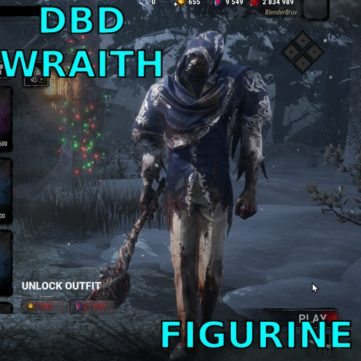 DBD Figurine Discourteus Revenge Wraith Killer STL – Dead by Daylight 3D Print Figurine Horror Game Statue for Resin & FDM cosmetic, outfit, costume, Free, HOliday, Halloween, Present, GIft,
