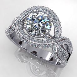 1.jpg STL file Diamond Wedding Ring R59 V02・3D printable model to download