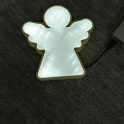 IMG_20230316_141748.jpg STL file Angel LED Lamp・3D printing design to download