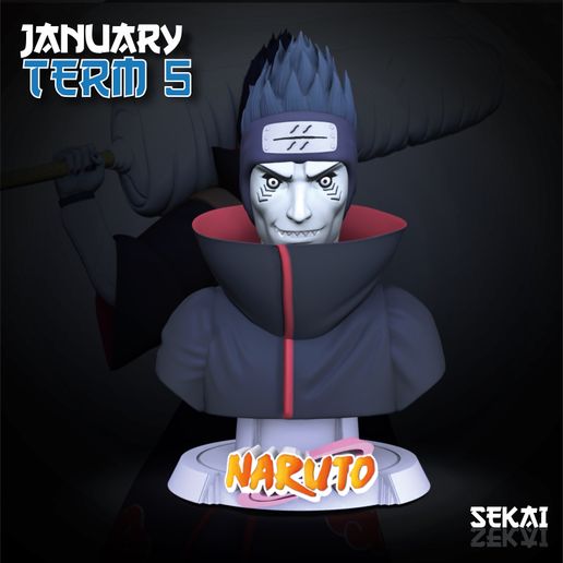 Kisame Bust - Sekai 3D Models - Tested and Ready for 3D printing 3D model