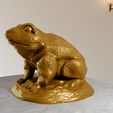frog-sculpture-5.png Frog sculpture stl 3d print file