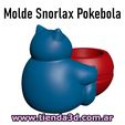 snorlax-pokebola-3.jpg Pokemon Snorlax Pokebola Pokemon Flowerpot Mold