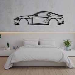 bedroom.jpg Wall Art Car Toyota Supra MK5