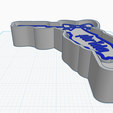 Florida-w-Bow-4.5in-3.png Florida mit Schleife Freshie Mold