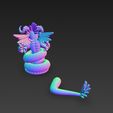 Naga-Sentinel-14.jpg Naga Sentinel - Criatura fantástica mitad serpiente mitad dragón Modelo de impresión 3D