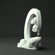 right.png Bruciatore di incenso BackFlow Baby Buddha e Luna per modello di stampa 3D