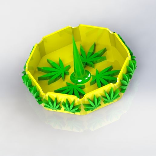 Marijuana 420 Ash Tray with Poker - 3D model önizlemesi