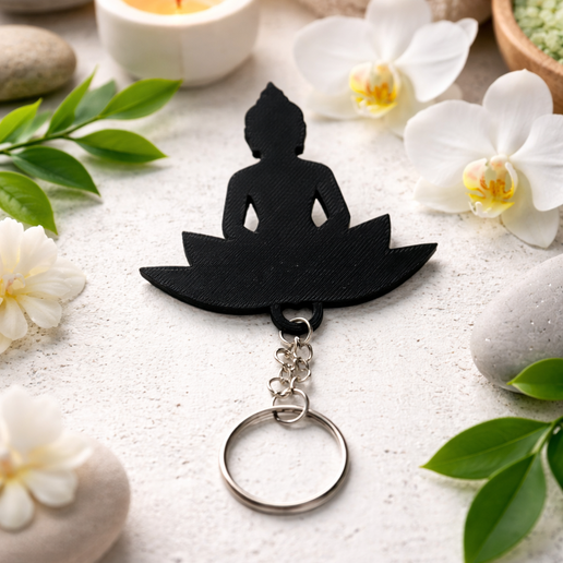 Buddha keychain