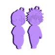 gojo y geto v2.stl Gojo and Geto Keychain