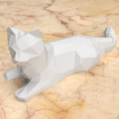 chat-1.png Cat low poly