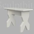 DH_stool01_1.jpg 1:12 miniature Set of 2 mini stools