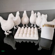 chicken6.png Файл STL брелок с курицей・Дизайн 3D принтера для загрузки