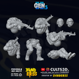 1.png X4NDERSS Gen2.5 Military Set 11 - [TAGS: Modular Heroic 48th Scale Miniature 3D Print AK47 AR Assault Rifle STL Models Military Marine Helping Injured Dragging Russian Face Shield Infantry Troopers SCP]
