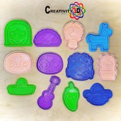 Creanvit¥ —— DISENALO + IMPRIMELO STL file 12 PATRIOTIC HOLIDAY COOKIE CUTTERS・Model to download and 3D print, YukoShop