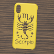 Case iphone X y XS Scorpio5.png Case Iphone X/XS scorpio sign
