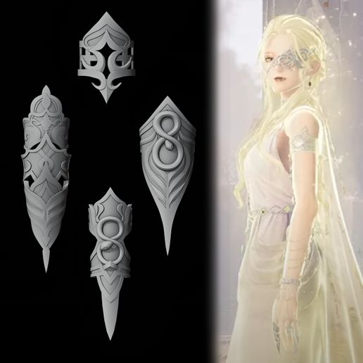 Ena-the-curator-infinity-nikki-cosplay-prop-1.jpg Ena The Curator - Fingers accesories - Infinity Nikki Cosplay Prop
