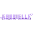 Gabrielle.stl keychain Gabrielle